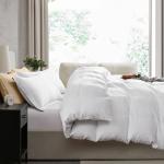 Hearth & Harbor Queen Duvet Cover Set - Queen Soft Prewashed White Duvet Cover, 3 Piece Set with Zipper Closure, 1 Duvet Cover 90x90 inches and 2 Pillow Shams