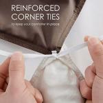 Hearth & Harbor Chocolate Brown Duvet Cover Queen Size - 3 Piece Queen Duvet Cover Set, Soft Double Brushed Queen Size Duvet Covers with Button Closure, 1 Duvet Cover 90x90 inches and 2 Pillow Shams