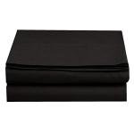 Luxury Flat Sheet on Amazon Elegant Comfort Wrinkle-Free 1500 Premier Hotel Quality 1-Piece Flat Sheet, California King Size, Black
