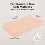 KeaBabies 2-Pack Baby Crib Sheets for Boys, Girls - 52x28 Viscose Derived from Bamboo Toddler Bed Sheets Neutral, Fitted Crib Mattress Cover for Standard Baby Bedding, Soft & Cozy (Butterflies)