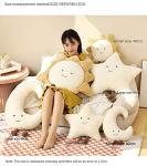 Moon Star Sun Pillow Sofa Cushion | Decorative Lumbar Support Pillow | Soft Plush Decorative Pillow (15inches, Star)