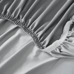 Linen Closet Luxury Cotton 1200 Thread Count Hotel Luxury 4-Piece Sheet Set, Queen, Light Gray