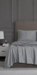 Linen Closet Luxury Cotton 1200 Thread Count Hotel Luxury 4-Piece Sheet Set, Queen, Light Gray