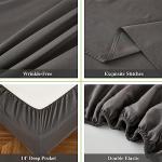 ILAVANDE Queen Sheets Set 6 Piece,Hotel Luxury Super Soft 1800 Series Microfiber Queen Bed Sheets Set-Wrinkle Free & Breathable-14 Deep Pocket Sheets for Queen Size Bed(Queen,Neutral Grey)