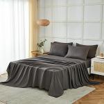 ILAVANDE Queen Sheets Set 6 Piece,Hotel Luxury Super Soft 1800 Series Microfiber Queen Bed Sheets Set-Wrinkle Free & Breathable-14 Deep Pocket Sheets for Queen Size Bed(Queen,Neutral Grey)