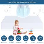 Moonsea Queen Size Mattress Protector Waterproof,Mattress Cover Protector, Smooth Top Mattress Protector for Kids, Breathable Skin Friendly and Noiseless Fitted Sheet Queen Size,Polyester