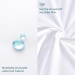 Moonsea Queen Size Mattress Protector Waterproof,Mattress Cover Protector, Smooth Top Mattress Protector for Kids, Breathable Skin Friendly and Noiseless Fitted Sheet Queen Size,Polyester