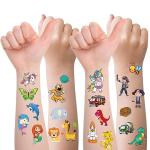 Habett Tattoos for Kids, 300+ Mixed Styles Temporary Tattoos Stickers Set for Girls and Boys, Space Dinosaur Animals Butterfly Tattoos for Kids Birthday Party Supplies