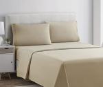 Clara Clark Bed Sheets, Premier 1800 Series 4 Piece Bed Sheet Set, Deep Pocket, Wrinkle, Fade, Stain Resistant, Luxury Soft Bedding Sheets & Pillowcases, Queen, Beige Cream