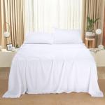 Utopia Bedding King Sheet Set – 4 Piece Bed Sheets for King Size Bed, Soft and Breathable Microfiber, Includes 1 Fitted Sheet, 1 Flat Sheet and 2 Pillowcases (White)