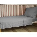 ZPECC Toddler Bedding Set - 4 Piece Hypoallergenic Baby Crib Bedding Set for Boys and Girls, Includes Toddler Comforter, Flat Sheet, Fitted Sheet and Pillowcase, Grey Stripe