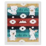 The Peanutshell 4 Piece Baby Crib Bedding Set for Boys & Girls - Newborn, Infant & Toddler Nursery Bed Set Decor with Two Crib Sheets, Dust Ruffle, Comforter - Western Woods