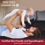 LONAVA Queen Size Sheet Set - 6 Piece Hotel Luxury Wrinkle-Free Microfiber Sheet, Oeko-TEX Certified, Breathable & Elastic, 16" Deep Pockets, Very Black