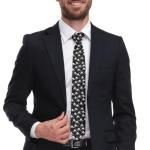 Feelyou Boys Wrestle Funny Ties for Men Gift for Kids Girls 3.1x57 Inch Wrestler Pattern Bedding Set Sports Theme Black Tie for Business Wedding Party Formal Fashion Teens Boys