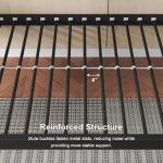 Feonase Metal Twin Over Twin Bunk Bed with Ladder and High Guardrail, Heavy-Duty Metal Slats Support, Noise Free, No Box Spring Needed, for Kids and Juniors, Black