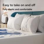 Niagara Waterproof Mattress Protector Twin 39x75 Cover Deep Pocket Breathable Noiseless 8-20Inches Bed Smooth Jersey Mattress Pad Cover Fully Ultra Thin Polyester