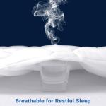 MUXHOMO Queen Mattress Protector, 100% Waterproof Quilted Mattress Cover Queen Size Bed, Noiseless Soft & Cooling Mattress Pad Cover, Deep Pocket 6"-21", White