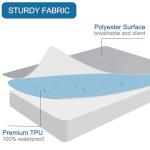 SPRINGSPIRIT Queen Mattress Protector, Queen Size Mattress Cover Protector Waterproof with Deep Pocket up to 14’’, Noiseless & Skin-Friendly Queen Fitted Sheet Only, White