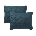 VCNY Home - Quilt Set, Soft 3-Piece Pinsonic Damask Bedding Set with Matching Shams, Ideal for All Seasons (Lucy Teal, Full/Queen)