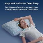 Shredded Memory Foam Cooling Soft Bamboo Viscose Pillows King Set of 2, Adjustable Hypoallergenic Hotel Quality Bed Pillows for Side, Back and Stomach Sleeper, Oeko-TEX Certified