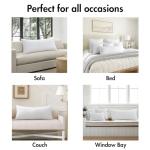MIULEE 14x36 Inch Throw Pillow Insert Premium Throw Pillow Virgin Microfiber Stuffer Rectangle Pillow for Sofa Bed Couch