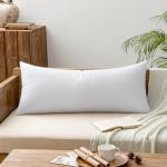 MIULEE 14x36 Inch Throw Pillow Insert Premium Throw Pillow Virgin Microfiber Stuffer Rectangle Pillow for Sofa Bed Couch