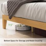 COLAMY 12 Inch Wood Platform Bed Frame，Sturdy Full Size Bed Frame with Wood Slat Support, No Box Spring Needed,Rustic Pine