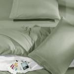 SONORO KATE Bed Sheet Set Super Soft Microfiber 1800 Thread Count Luxury Egyptian Sheets Fit 18-24 Inch Deep Pocket Mattress Wrinkle-6 Piece (Sage, King)