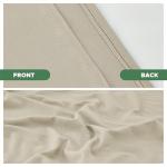 Biscaynebay Decorative Box Spring Cover Queen Size, Light Camel Luxurious Jersey Knitting Stretchy Wrap Around 4 Sides Bed Skirt for Home/Hotels, Easy Fit Wrinkle & Fade Free Machine Washable