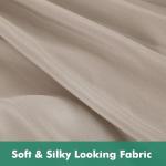 Biscaynebay Wrap Around Bed Skirts with Split Corners for Queen Beds 18" Drop, Light Camel Adjustable Elastic Dust Ruffles Easy Fit Wrinkle Resistant Silky Luxurious Fabric Machine Washable