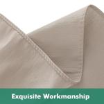 Biscaynebay Wrap Around Bed Skirts with Split Corners for Queen Beds 18" Drop, Light Camel Adjustable Elastic Dust Ruffles Easy Fit Wrinkle Resistant Silky Luxurious Fabric Machine Washable