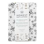 HonestBaby unisex-baby Classics Fitted Crib Sheets Set Standard Mattress, 100% Organic Cotton Baby Boys, Girls, Neutral, 2 Pack - Rose Blossom, One Size