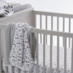 HonestBaby unisex-baby Classics Fitted Crib Sheets Set Standard Mattress, 100% Organic Cotton Baby Boys, Girls, Neutral, 2 Pack - Rose Blossom, One Size