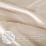 Sleeplite 4 Piece Luxury Satin Bed Sheets Set with Pillowcases - Ultra Soft & Silky, Hypoallergenic & Wrinkle-Free, Hotel Quality Comfort Bedding, Size Full, Earthy Khaki