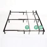 ZINUS Compack Metal Adjustable Bed Frame, 7 Inch Support Bed Frame for Box Spring and Mattress Set, Twin/Full/Queen, Black