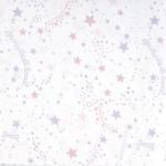 Kids Rule 3-Piece Pink & Purple Stardust Bed Sheet Set for Kids & Girls – Twin Flat, Twin Fitted and Queen Pillowcase - Soft and Smooth Brushed Microfiber Polyester