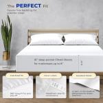 THREAD SPREAD 100% Pure Egyptian Cotton Sheets Queen Size - 1000 High Thread Count Sheets Queen, 6 PC White Luxury Hotel Sheet for Queen Size Bed, 16" Deep Pocket Sateen Weave Soft Cooling Bedding Set