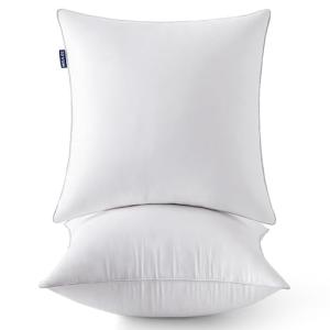 MIULEE 20 x 20 Pillow Inserts (Set of 2) -Throw Pillows for Couch Sofa with 100% Cotton Covers