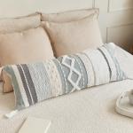 Decorative Boho Lumbar Pillow Cover 14x36 – Beautiful Throw Pillow with Soft Texture for Bed, Couch Decor or as Body Cushion – A Stylish Addition to Your Bedroom