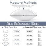 MIULEE 20 x 20 Pillow Inserts (Set of 2) -Throw Pillows for Couch Sofa with 100% Cotton Covers