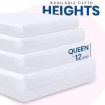 Utopia Bedding Premium Zippered Mattress Encasement (Fits 12 Inches Mattress, Queen) - Waterproof and Bed Bug Proof Mattress Protector - Six-Sided Mattress Cover (Pack of 2)