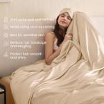 Luxury Mulberry Silk Duvet Cover Set, Champagne