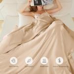 Luxury Mulberry Silk Duvet Cover Set, Champagne