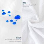 Moonsea Queen Mattress Protector Zippered (10/11/12/13/14 Inchs), Soft Terry Surface Mattress Encasement, 6-Side Waterproof Mattress Cover for Kids, Well Zipper, Noiseless, for Queen Mattress 60 * 80