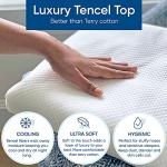 Queen Size Luxury Tencel Mattress Protector, 100% Waterproof, Ultra Soft, Naturally Cooling & Breathable, Deep Pocket Up to 18"