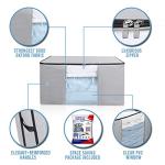 Cube Vacuum Storage Bags, Space Saver Bags, Premium Totes with Cubic Vacuum Compression Seal Bags for Clothing & Bedding. Jumbo Organizer for Storing Clothes, Comforters, Blankets, Pillows & More!