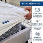 Queen Size Luxury Tencel Mattress Protector, 100% Waterproof, Ultra Soft, Naturally Cooling & Breathable, Deep Pocket Up to 18"