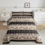 Fish Bedding Set Kids Fish Hook Fishing Theme Comforter Set Sea Animal Bird Comforter for Boys Room Decor Bohemian Style Yellow Duvet Set Full Size with 2 Pillow Case