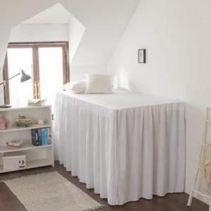 Dorm Room Bed Skirt Twin XL - College Dorm Bed Skirt - Extra Long Dorm Room Bed Skirt 42 Inch Tailored Drop - 100% Microfiber Dorm Room Bedskirts - College Dorm Bed Skirt - White, Twin-XL /42 Drop