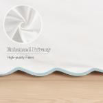 HIG Off White Chic King Bed Skirt - Easy Fit Scallop Edge Pleated Bedskirts, 14 Inch Drop Anti-Slip Dust Ruffle, Thick Fabric for Enhanced Privacy, Pre-Washed for Long-Lasting Use(N60022)